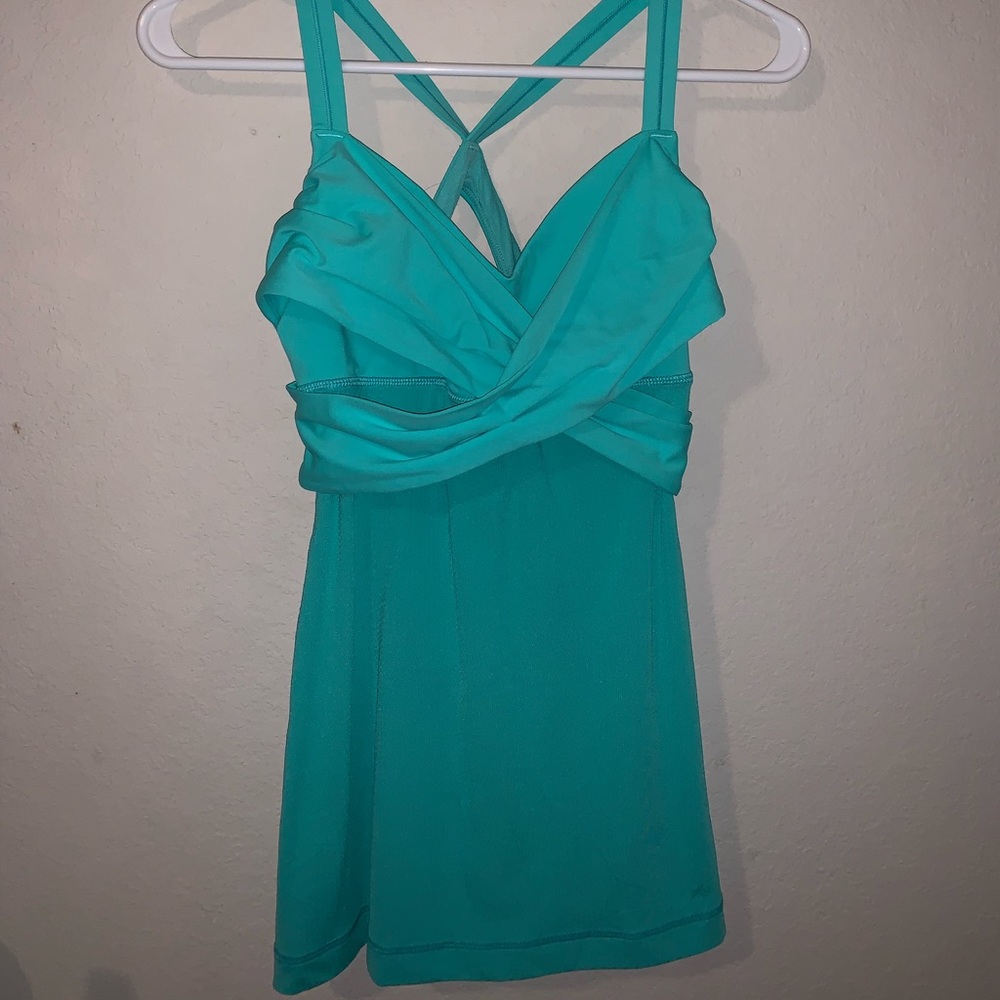 Lululemon Teal Tank top Size 4